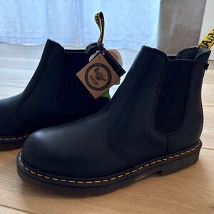 Dr. Martens Chelsea Work Boot, Size 13, Black, Steel Toe, Anti-Slip